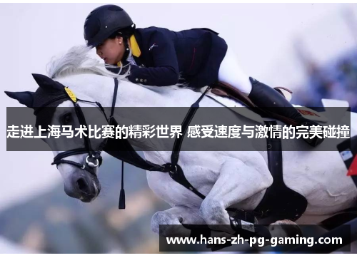 走进上海马术比赛的精彩世界 感受速度与激情的完美碰撞